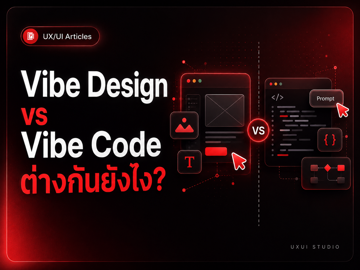 Vibe Design vs Vibe Code ต่างกันยังไง? ทักษะใหม่ที่ UX/UI Designer ยุค AI ควรรู้
